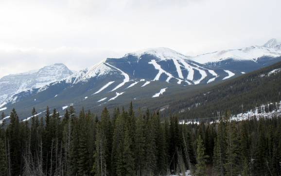 Kananaskis Range: Grootte van de skigebieden – Grootte Nakiska