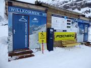 Garderobe en infopunt voor de Höhenloipen in Sportgastein