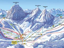 Pistekaart Brunni – Alpthal