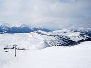 De bergkam tussen Légette en Mont Vores biedt veel vrije hellingen.