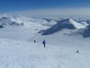 Start van de gletsjerpiste 32 bij de Vorab