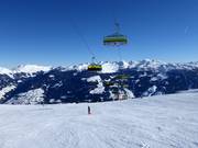 Brede pistes bij de Kristallexpress in Hochzillertal