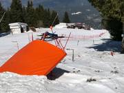 Sleeplift bij het bergstation