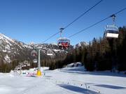 Casot di Pecol-Col de la Grava - 4-persoons hogesnelheidsstoeltjeslift (koppelbaar) met kap