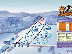 Pistekaart Siglany – Wisła