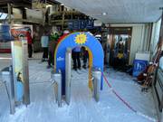 Kindertoegang in Oberlech bij de Petersbodenbahn