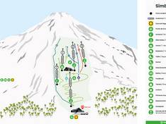 Pistekaart Pillán – Villarrica