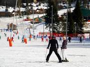 Ideaal oefenterrein direct bij het bergstation.