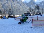 Sneeuwkanonnen ook in het Kinderland Horberg