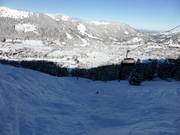 Afdaling onder de Wiedhagbahn