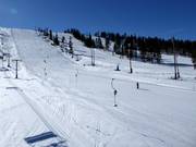 Uitzicht op de pistes aan de noordzijde
