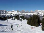 Afdaling naar Tannenboden met uitzicht op de Churfirsten