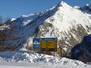 bewegwijzering bij de Blauspitz