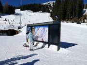 Informatiebord bij het bergstation van de Diasbahn