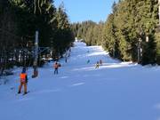 Gemakkelijke piste bij de sleeplift Lubák