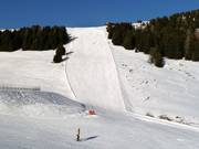 Zwarte piste bij de Kombibahn Puflatsch