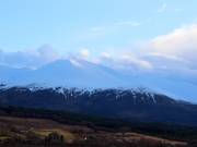 Uitzicht op het skigebied Nevis Range