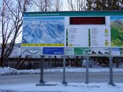 Gedetailleerd informatiebord bij het dalstation van de Brauneckbahn