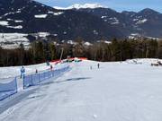 Sleeplift Randötsch in het dal om te oefenen