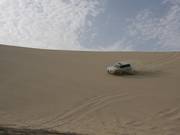 Aankomst met de jeep