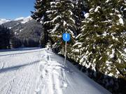 Piste-markeringen op de Kristberg