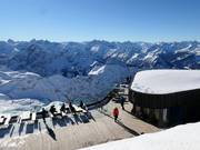 Panoramische uitzicht op de 400 toppen vanaf Gipfelstation Nebelhorn