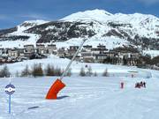 Sneeuwlans in Sestrière