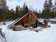 Vuurplaatsen in het skigebied
