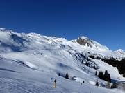 Pistes bij de stoeltjeslift Saxner