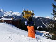 Sneeuwkanonnen in Bormio