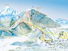 Pistekaart Saint-Léger-les-Mélèzes