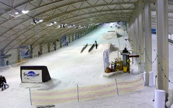 Noord-Holland: Grootte van de skigebieden – Grootte SnowWorld Amsterdam