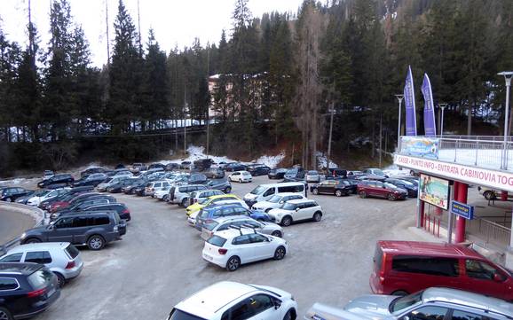 San Martino di Castrozza/Passo Rolle/Primiero/Vanoi: bereikbaarheid van en parkeermogelijkheden bij de skigebieden – Bereikbaarheid, parkeren San Martino di Castrozza