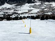 Sneeuwlansen in Savognin