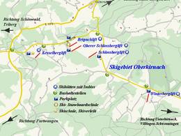 Pistekaart Winterberglift – Oberkirnach (St. Georgen)