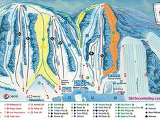 Pistekaart Snow Valley – Barrie