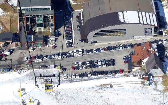 Udine: bereikbaarheid van en parkeermogelijkheden bij de skigebieden – Bereikbaarheid, parkeren Zoncolan – Ravascletto/Sutrio