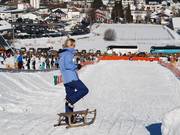 Sleeëhelling bij de Dorpsweide