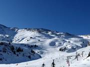 Uitzicht op de freeridehellingen bij Gallinero