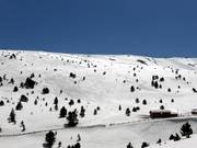 Verse sneeuwsporen in Soldeu