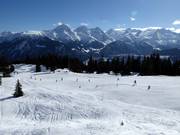 Makkelijke piste bij de oefenlift Caischavedra