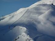 Vers vers geprepareerde piste in Adelboden