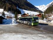 Skibus in het Ahrntal