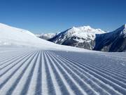 Vers vers geprepareerde piste