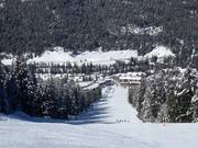 Bovenste deel van de afdaling Showoff