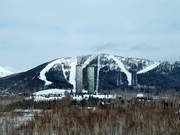 Uitzicht op het skigebied Tomamu