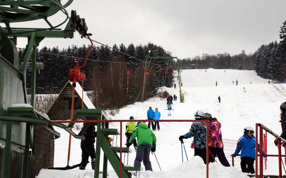 Siegen-Wittgenstein: Grootte van de skigebieden – Grootte Burbach