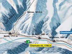 Pistekaart Müsella – La Punt