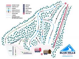 Pistekaart Blue Hills