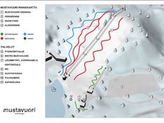 Pistekaart Mustavuori – Tampere
